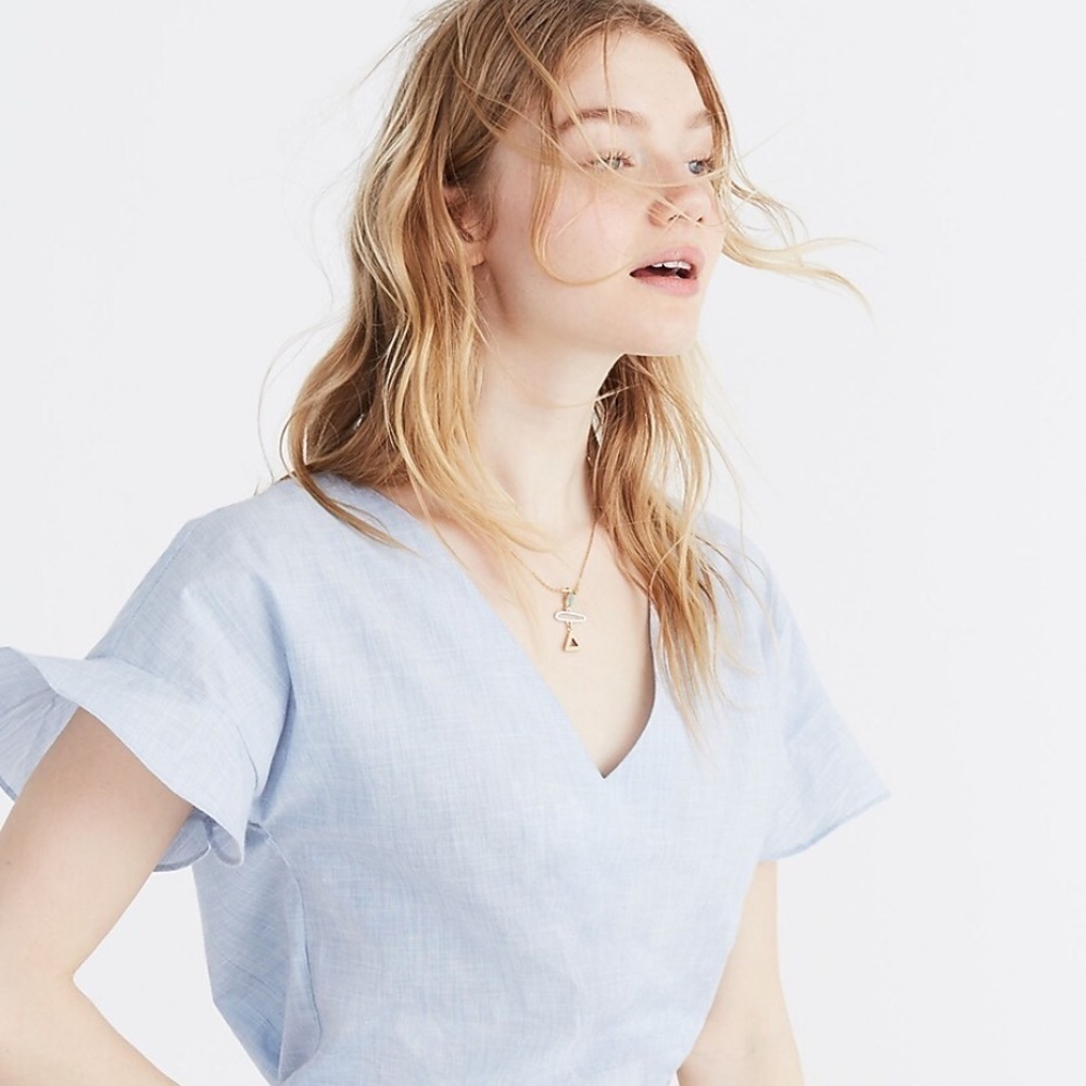 Sundrift Ruffle Top size large